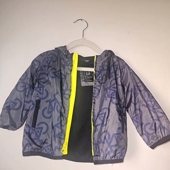 GAP | 12-18 mos | Blue and Black Bicycle Windbreaker - Picture 5 of 12